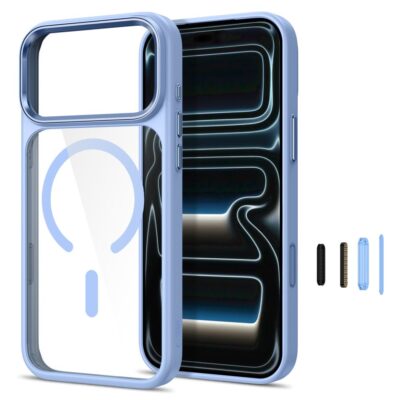 Šviesiai mėlynas-skaidrus dėklas Iphone 17 Pro Max / 18 Pro Max – nuotrauka 2