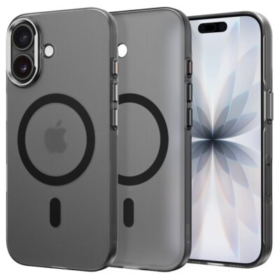 Juodas matinis dėklas Iphone 17