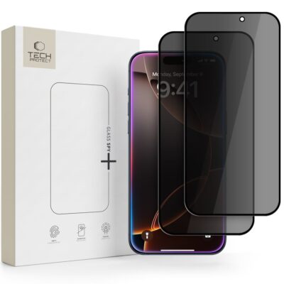 Juodas privatumo apsauginis ekrano stikliukas Iphone 18 Pro