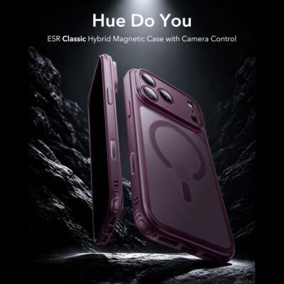 Tamsiai bordo dėklas Iphone 17 Pro / 18 Pro – nuotrauka 2