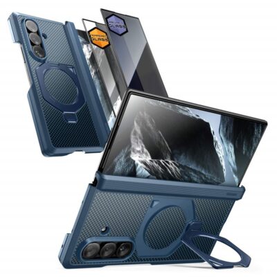Mėlynas aramid dėklas Samsung Galaxy Z Fold 8 Ultra – nuotrauka 2