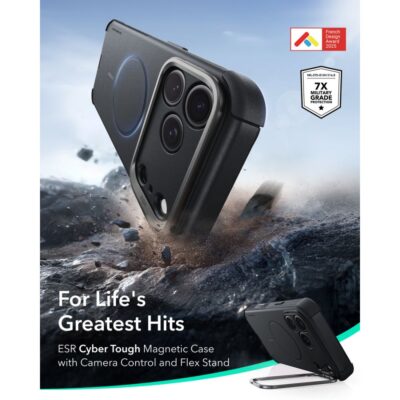 Juodas dėklas Iphone 17 Pro / 18 Pro – nuotrauka 2