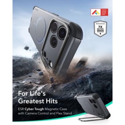 Pilkas dėklas Iphone 17 Pro / 18 Pro – nuotrauka 2