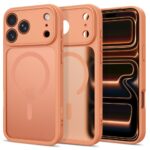 Oranžinis matinis dėklas telefonui Apple Iphone 17 Pro / 18 Pro "Tech-Protect Basicmag Magsafe"