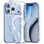 Skaidrus blizgantis dėklas Apple Iphone 17 Pro Max / 18 Pro Max "Tech-Protect FlexAir Magsafe"