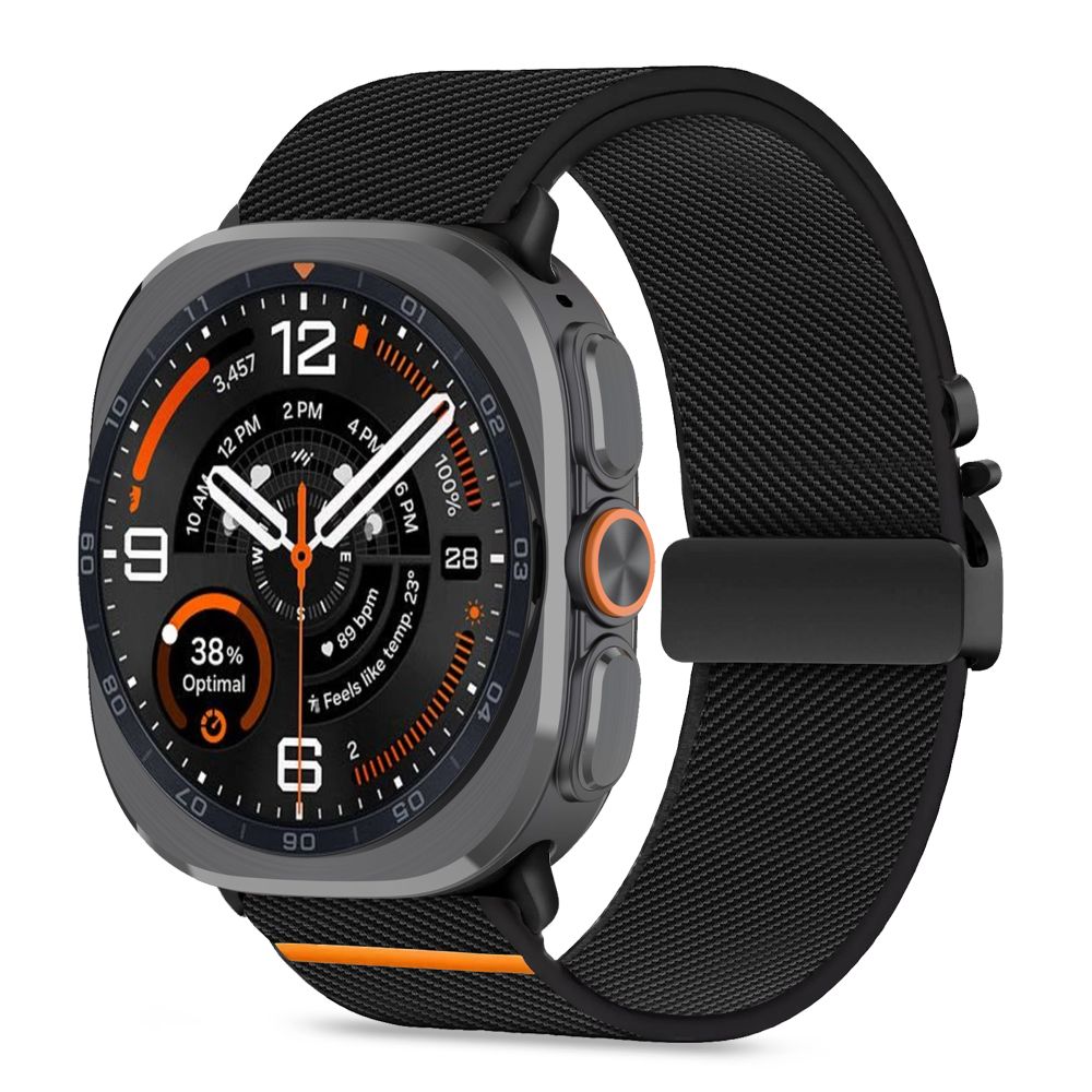 Juoda apyrankė SAMSUNG GALAXY WATCH ULTRA 1 / 2 2024-2026 (47 MM) "Tech-Protect Nylon Clasp" Juoda apyrankė SAMSUNG GALAXY WATCH ULTRA 1 / 2 2024-2026 (47 MM) "Tech-Protect Nylon Clasp" - Image 1