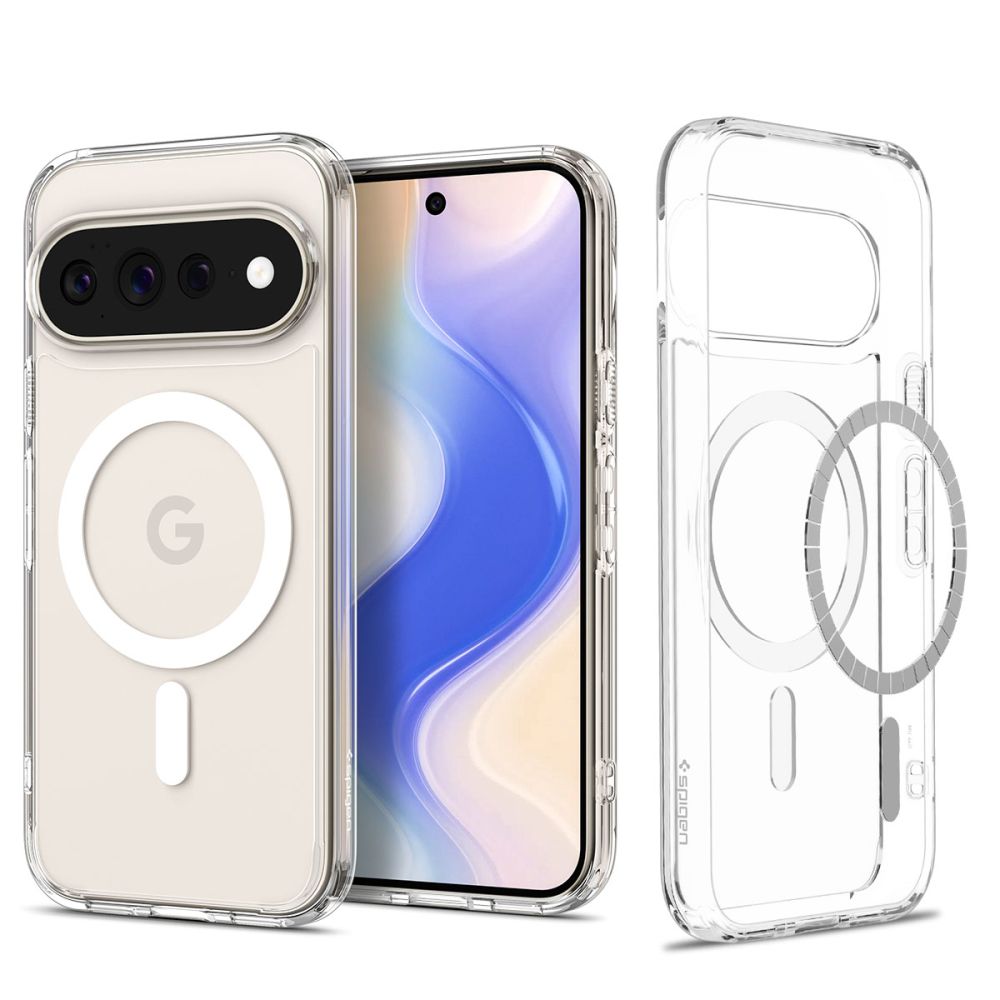 Skaidrus-baltas dėklas Google Pixel 11 Pro XL "Spigen Ultra Hybrid Mag Magsafe" Skaidrus-baltas dėklas Google Pixel 11 Pro XL "Spigen Ultra Hybrid Mag Magsafe" - Image 1