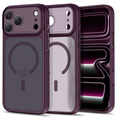 Tamsiai vyšninis dėklas Iphone 17 Pro Max / 18 Pro Max