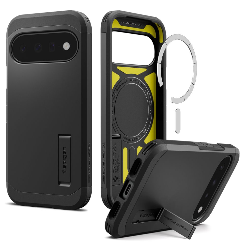 Juodas dėklas Google Pixel 11 "Spigen Tough Armor Magsafe" Juodas dėklas Google Pixel 11 "Spigen Tough Armor Magsafe" - Image 1