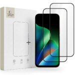 Juodas apsauginis ekrano stikliukas Xiaomi Redmi 17 4G / 5G "TECH-PROTECT GLASS FIT+ 2-PACK"