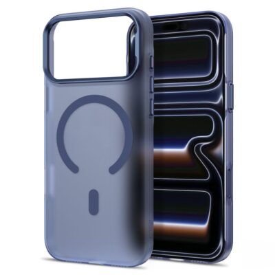 Tamsiai mėlynas matinis dėklas Iphone 17 Pro / 18 Pro – nuotrauka 2