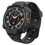 Juodas matinis dėklas ir apyrankė SAMSUNG GALAXY WATCH ULTRA 2 2026 (47 MM) "Spigen Rugged Armor Pro"