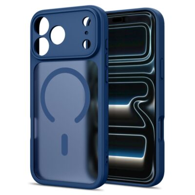 Tamsiai mėlynas matinis dėklas Iphone 17 Pro / 18 Pro – nuotrauka 2