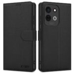 Juodas atverčiamas dėklas Xiaomi Redmi 17 4G / 5G "Tech-Protect Wallet"