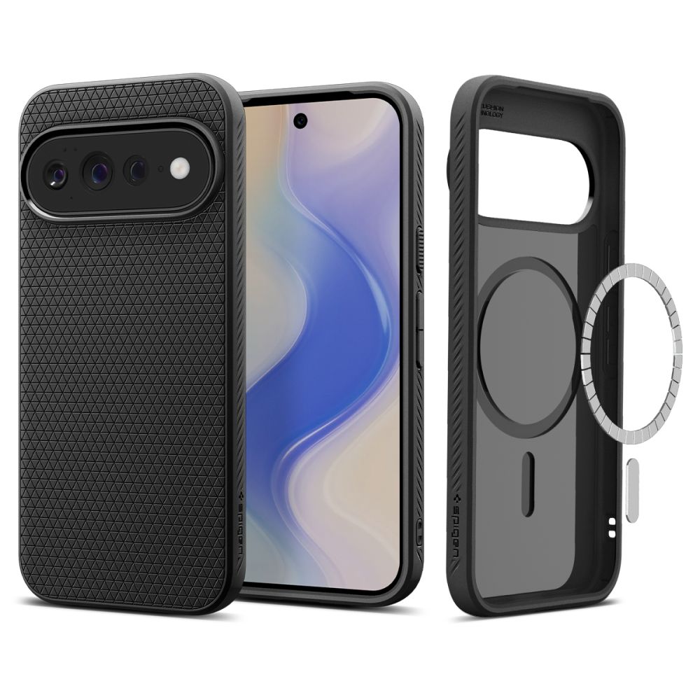 Juodas matinis dėklas Google Pixel 11 Pro XL "Spigen Liquid Air Mag Magsafe" Juodas matinis dėklas Google Pixel 11 Pro XL "Spigen Liquid Air Mag Magsafe" - Image 1