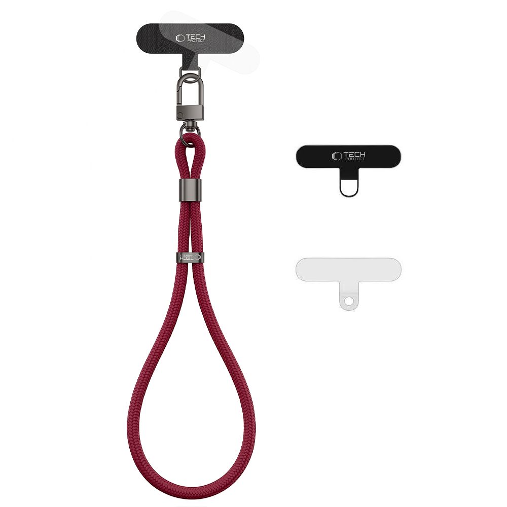 Burgundiškas dirželis "TECH-PROTECT C11S ROPE WRIST STRAP" Burgundiškas dirželis