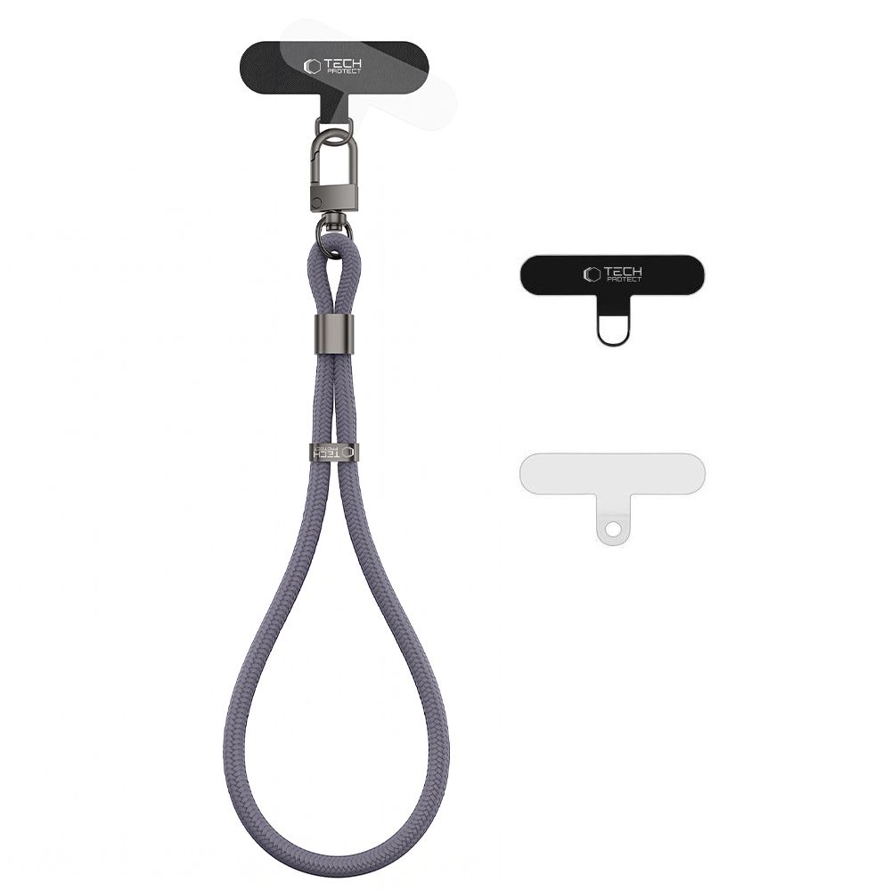 Pilkas dirželis "TECH-PROTECT C11S ROPE WRIST STRAP" Pilkas dirželis