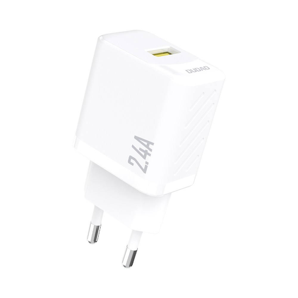baltas-ikroviklis-dudao-a23-12w-usb-a Baltas įkroviklis Dudao A23 12W USB-A