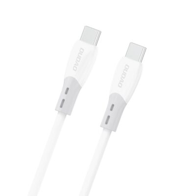 Baltas USB kabelis Dudao L25SC USB-C to USB-C 60W 2.0m