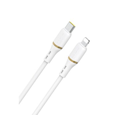 Baltas USB kabelis Dudao L25X USB-C to Lightning 30W 1.0m