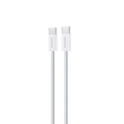 Baltas USB kabelis Dudao L6C USB-C to USB-C 60W 2.0m