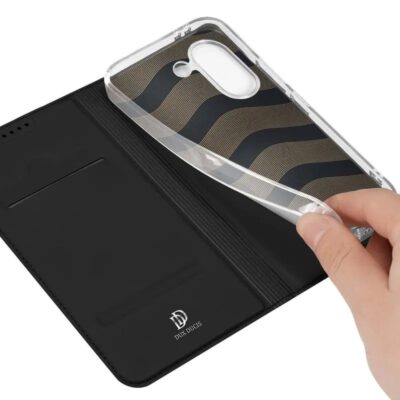 Juodas atverčiamas dėklas Xiaomi Redmi A7 4G – nuotrauka 2