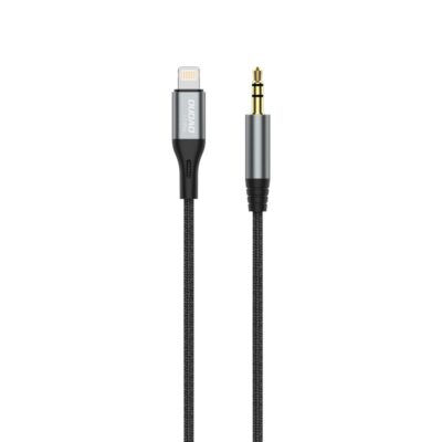 Juodas audio kabelis Dudao L11Pro Lightning to 3.5mm 1.0m