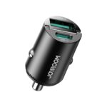 Juodas automobilinis įkroviklis Joyroom JR-CCN18 USB-C / USB-A 65W