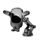 Juodas automobilinis telefono laikiklis Dudao F5PRO+ (dashboard / windshield)