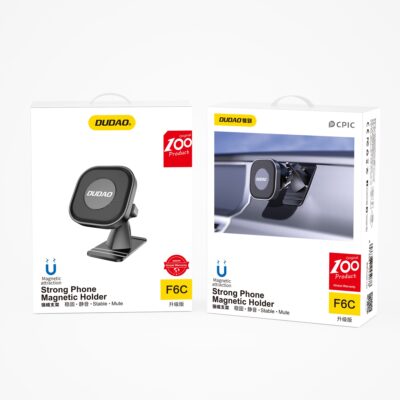 Juodas automobilinis telefono laikiklis Dudao F6C (dashboard) – nuotrauka 2