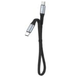 Juodas USB kabelis Dudao L10C USB-C to USB-C 100W 0.23m