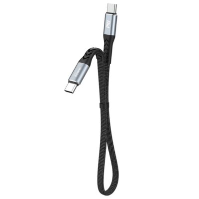 Juodas USB kabelis Dudao L10C USB-C to USB-C 100W 0.23m