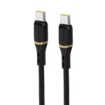 Juodas USB kabelis Dudao L25C USB-C to USB-C 60W 1.0m