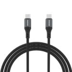 Juodas USB kabelis Dudao L3CC USB-C to USB-C 60W 1.2m