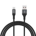 Juodas USB kabelis Dudao L3ST USB-A to USB-C 5A 2.0m