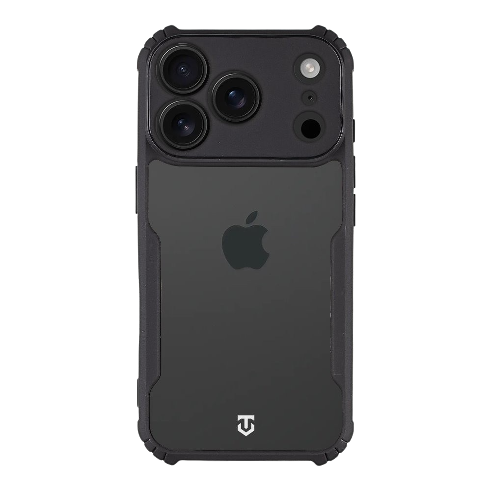 Skaidrus-juodas dėklas Tactical Quantum Stealth telefonui Apple iPhone 18 Pro Skaidrus-juodas dėklas iPhone 17 Pro / 18 Pro