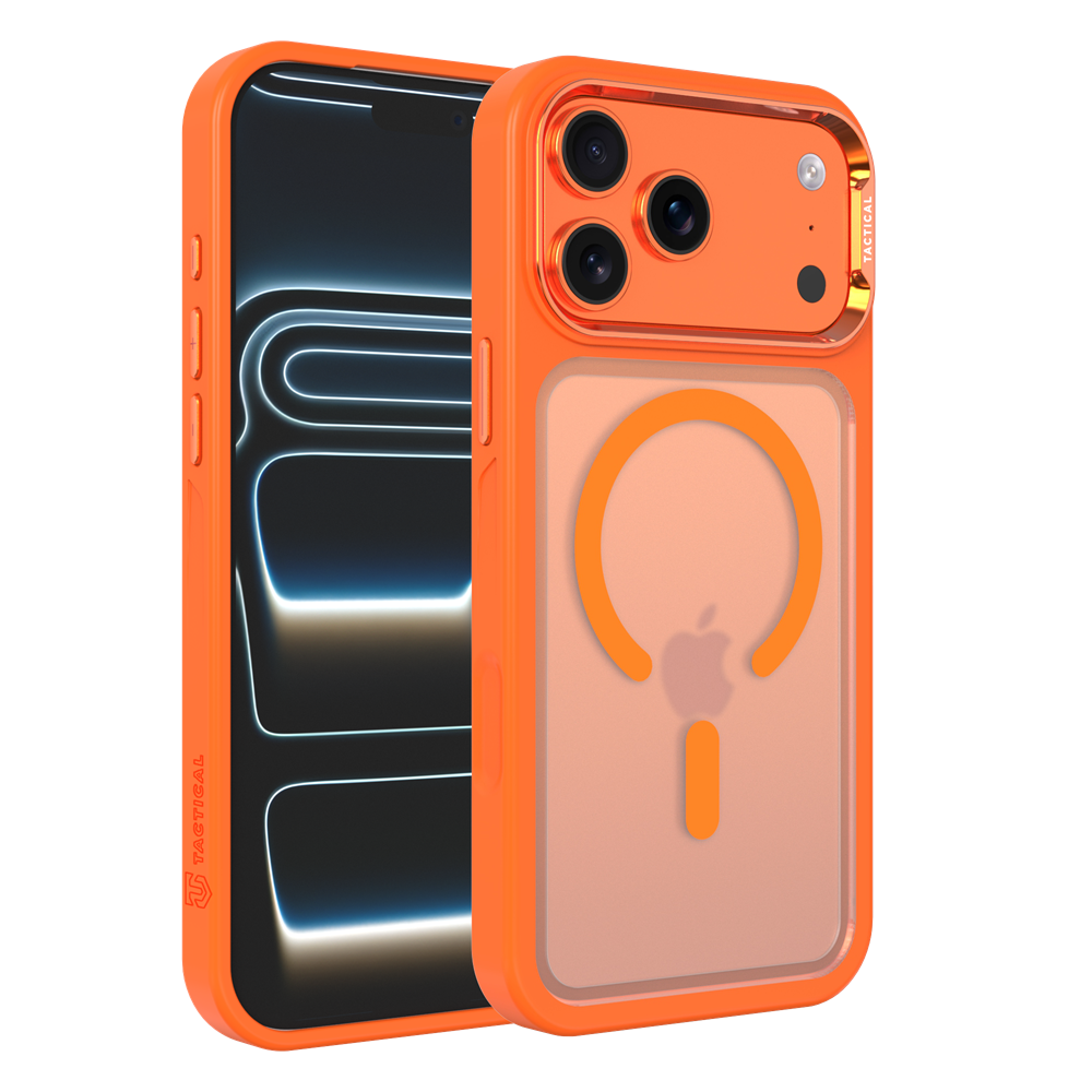 Oranžinis dėklas Apple Iphone 17 Pro Max / 18 Pro Max "Tactical MagForce Hyperstealth 3.0" Oranžinis dėklas Iphone 17 Pro Max / 18 Pro Max