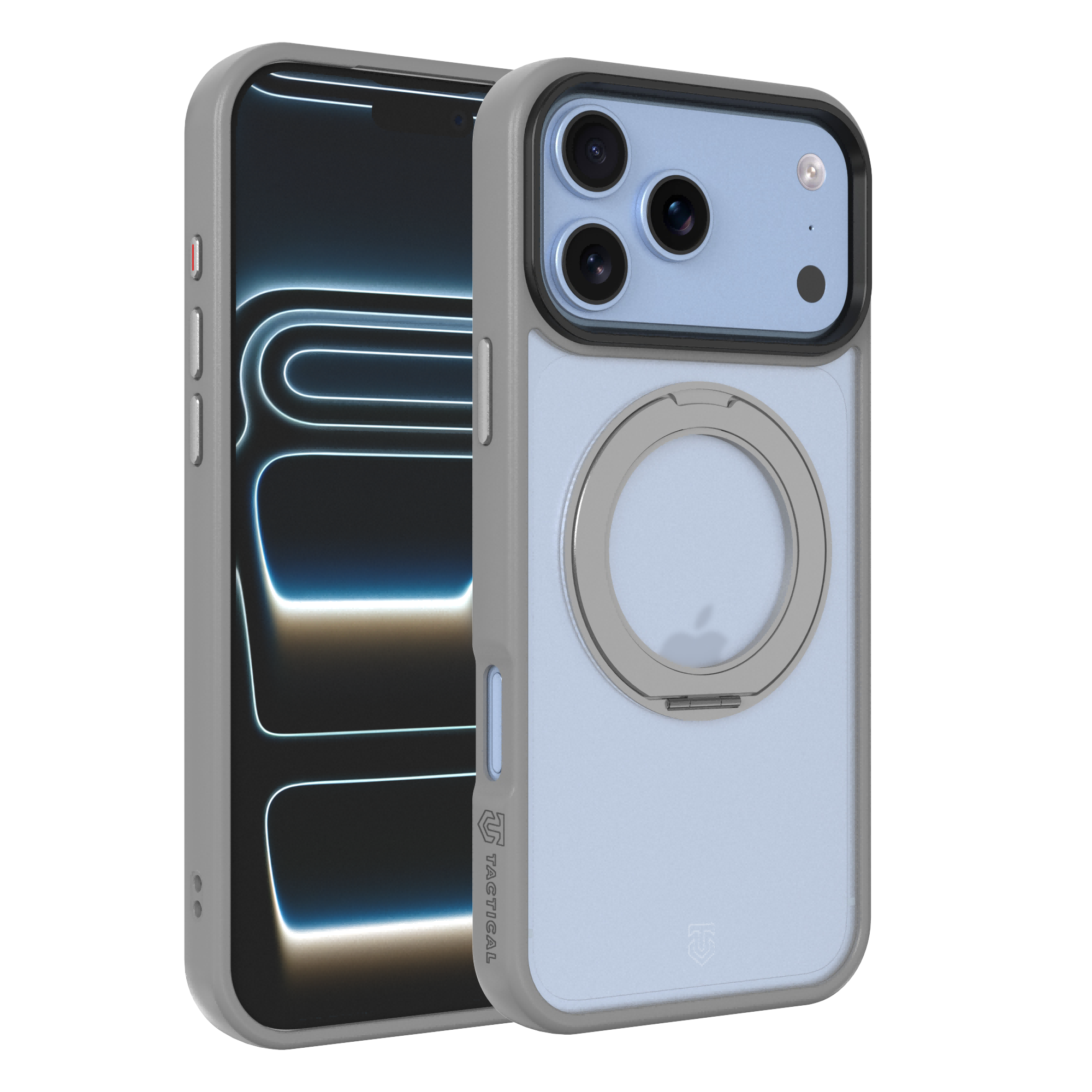 Šviesiai pilkas dėklas Apple Iphone 17 Pro Max / 18 Pro Max "Tactical MagForce Hyperstand" Šviesiai pilkas dėklas Iphone 17 Pro Max / 18 Pro Max