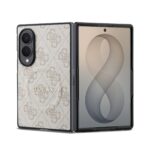 Rausvas dėklas telefonui Samsung Galaxy Z Fold 8 "Guess PU Leather 4G Magnetic"