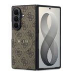 Rudas dėklas telefonui Samsung Galaxy Z Fold 8 Ultra "Guess PU Leather 4G Magnetic"