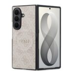 Rausvas dėklas telefonui Samsung Galaxy Z Fold 8 Ultra "Guess PU Leather 4G Magnetic"