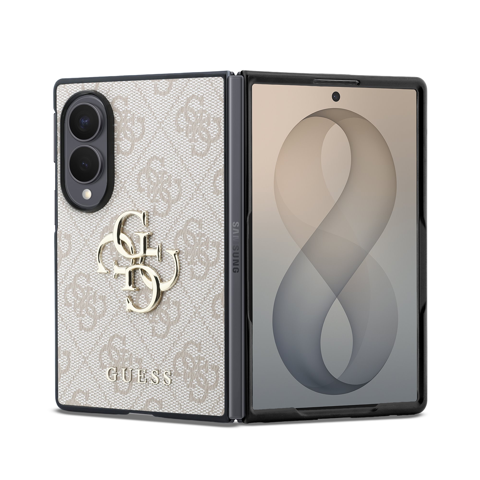 Rausvas originalus dėklas Guess PU 4G Metal Logo telefonui Samsung Galaxy Z Fold 8 Rausvas originalus dėklas Guess PU 4G Metal Logo telefonui Samsung Galaxy Z Fold 8 - Image 1