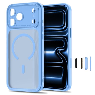Šviesiai mėlynas matinis dėklas Iphone 17 Pro Max / 18 Pro Max – nuotrauka 2