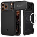 Juodas dėklas Apple Iphone 17 Pro / 18 Pro "Spigen Optik Armor Magsafe"