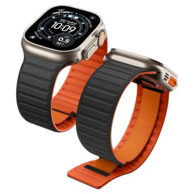 Juoda apyrankė Apple Watch 8 / 9 / 10 / 11 / 12 / SE / Ultra (44 / 45 / 46 / 49mm)