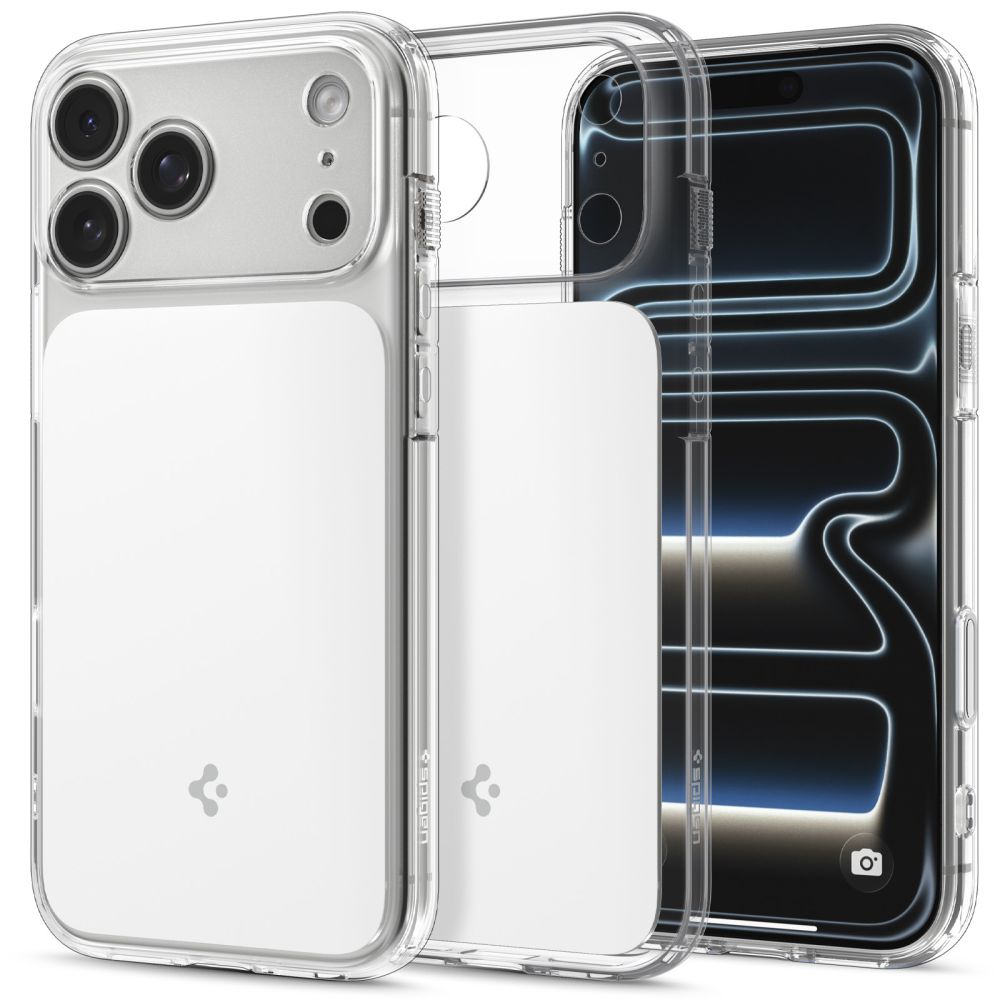 Baltas dėklas telefonui Apple Iphone 17 Pro Max / 18 Pro Max "Spigen Ultra Hybrid T Mag Magsafe" Baltas dėklas Iphone 17 Pro Max / 18 Pro Max