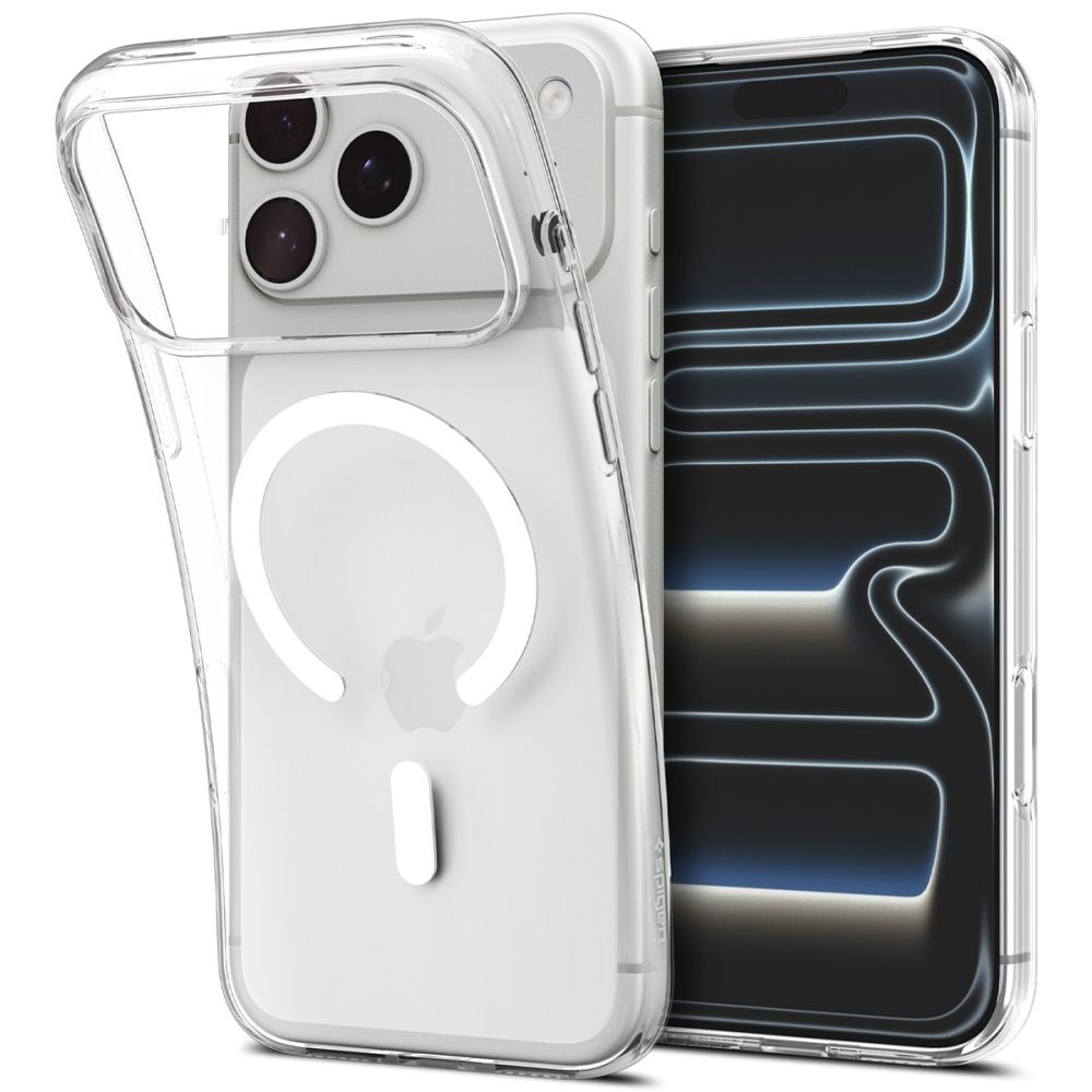 Skaidrus-baltas dėklas Apple Iphone 17 Pro Max / 18 Pro Max "Spigen Liquid Crystal Magsafe" Skaidrus-baltas dėklas Iphone 17 Pro Max / 18 Pro Max