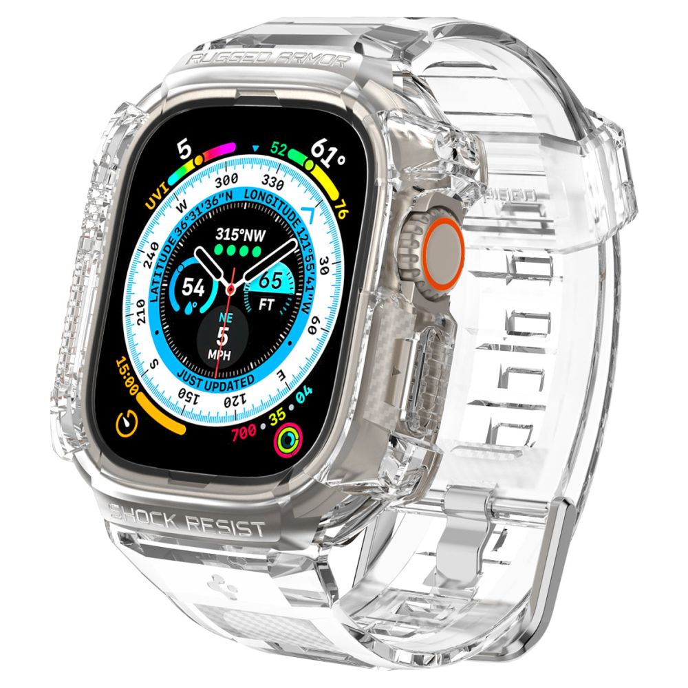 Skaidri apyrankė APPLE WATCH ULTRA 1 / 2 / 3 / 4 (49 MM) "Spigen Rugged Armor Pro" Skaidri apyrankė APPLE WATCH ULTRA 1 / 2 / 3 / 4 (49 MM) "Spigen Rugged Armor Pro" - Image 1