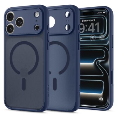 Tamsiai mėlynas frost dėklas Iphone 17 Pro / 18 Pro