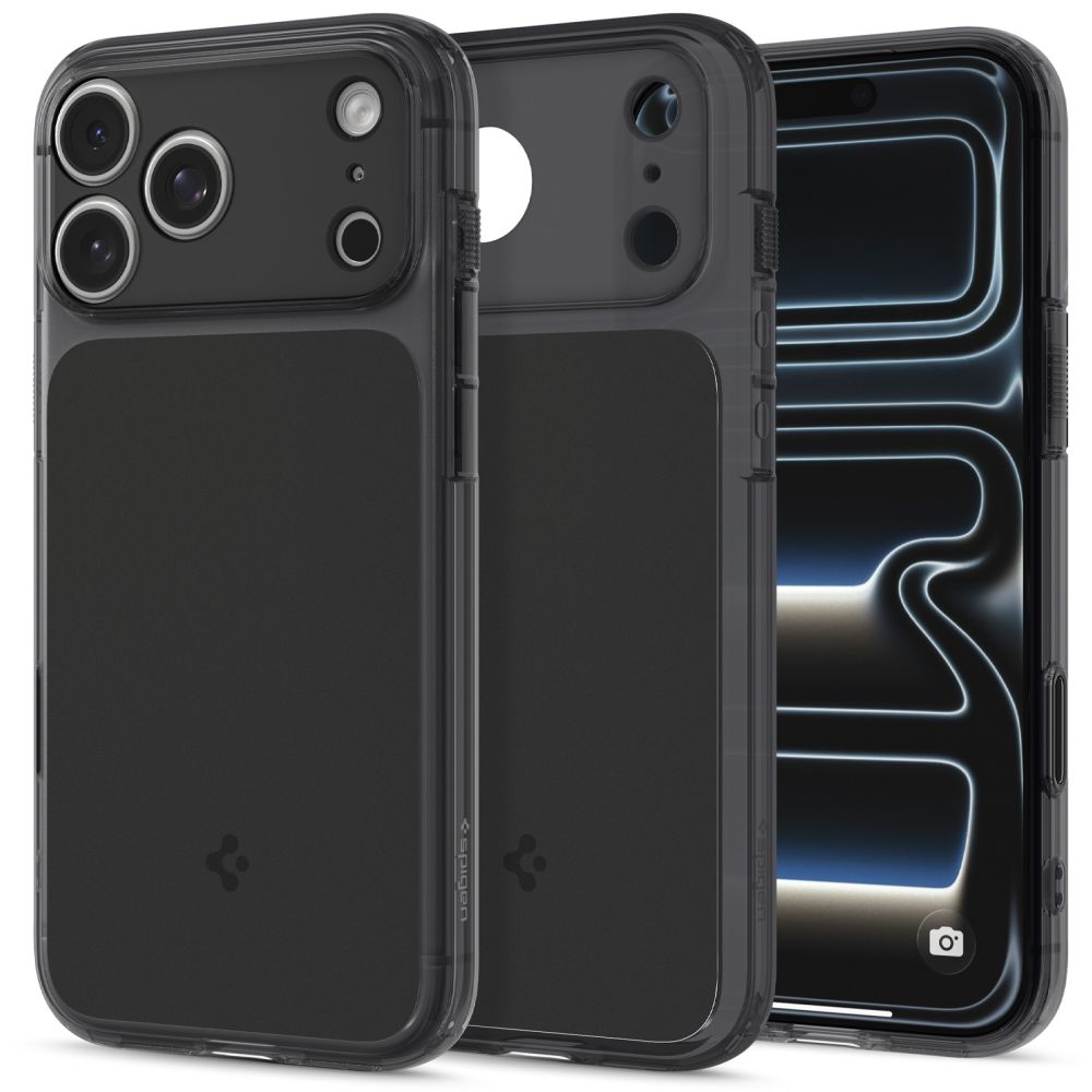 Juodas matinis dėklas telefonui Apple Iphone 17 Pro / 18 Pro "Spigen Ultra Hybrid T Magsafe" Juodas matinis dėklas Iphone 17 Pro / 18 Pro